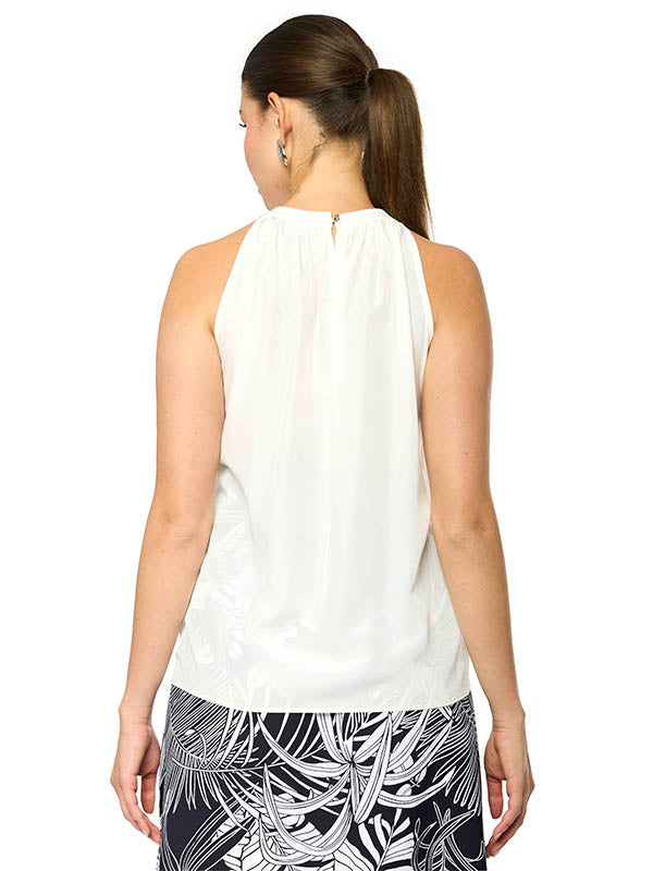 Blusa con Cuello Mao