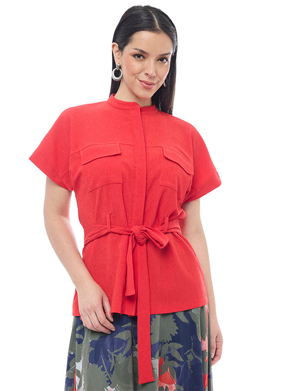 Blusa Material Crepé