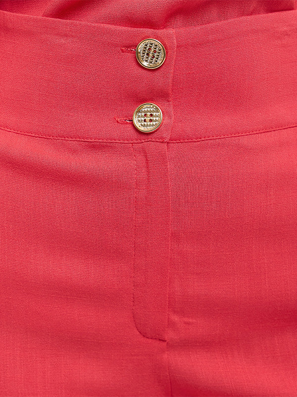 Pantalón con Bolsas Diagonales de Diseño Contemporáneo