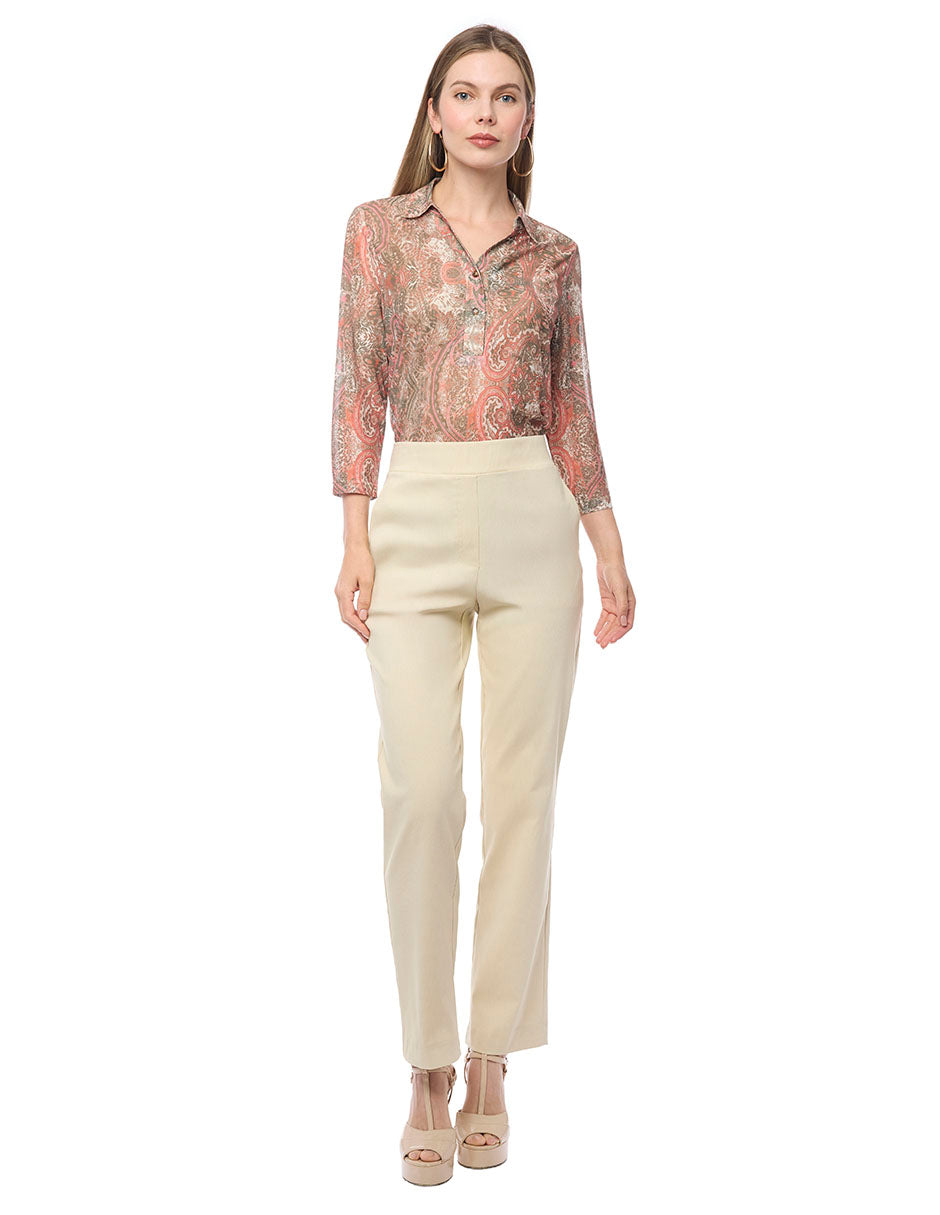 Pantalon con material Gabardina