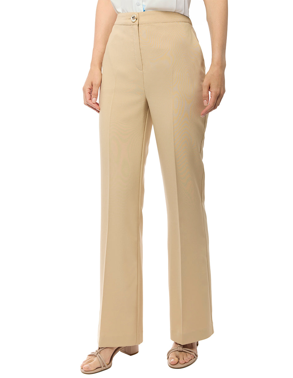 Pantalón de material tafetán