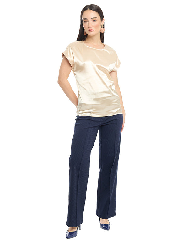 Blusa de Hombro Prolongado con Valenciana