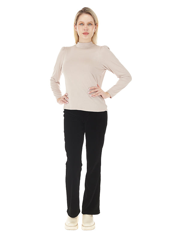 Blusa con abertura en escote trasero