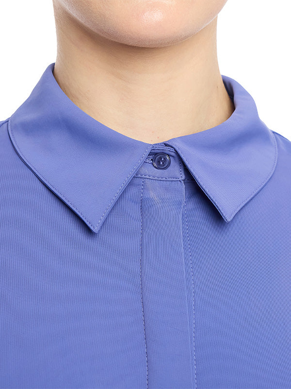 Blusa Camisera en Tela Stretch