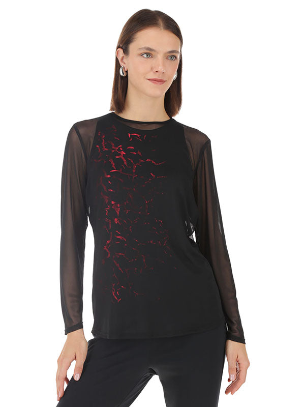 Blusa estampada multiformes