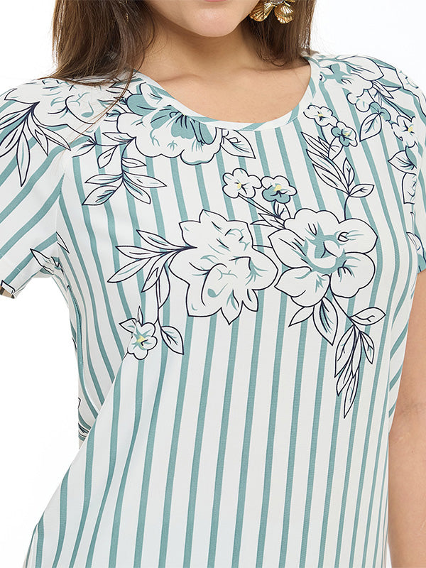 Blusa de Jersey Estampado Floral