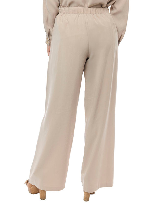 Pantalón Amplio con Bolsas de Parche