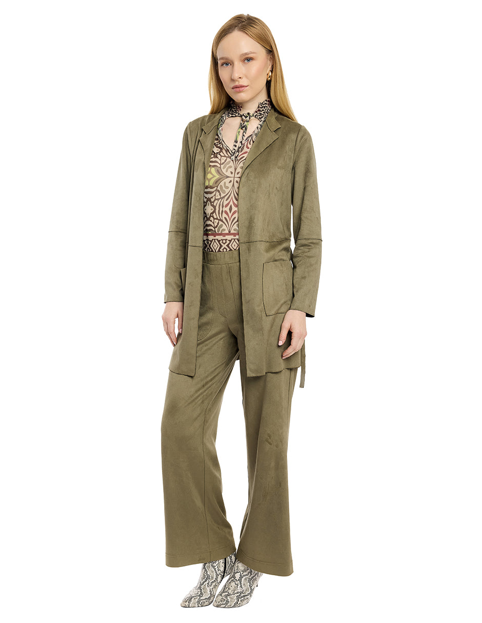 Saco Tipo Suede Liso