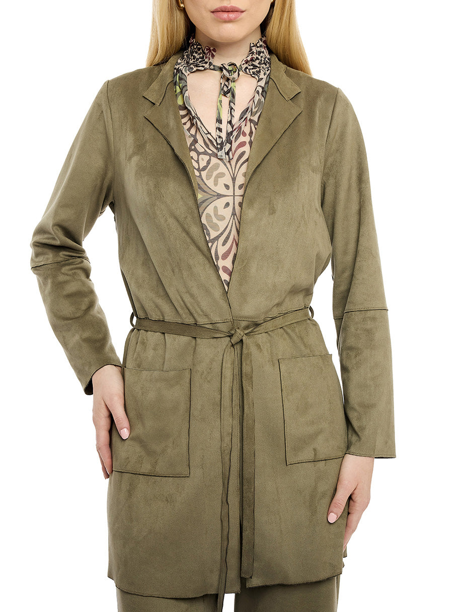 Saco Tipo Suede Liso