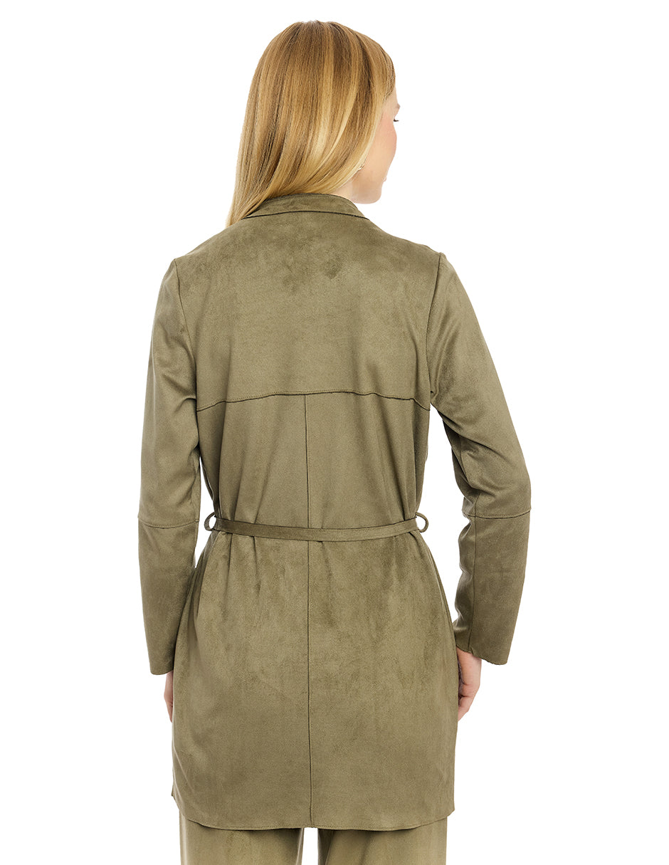 Saco Tipo Suede Liso