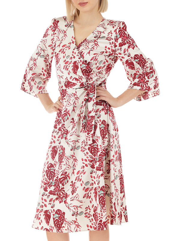 Vestido Midi Estampado Floral