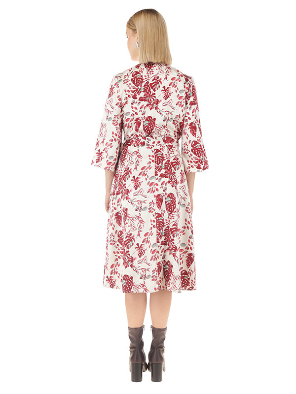 Vestido Midi Estampado Floral