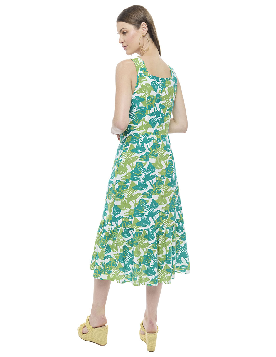 Vestido de material tafetan