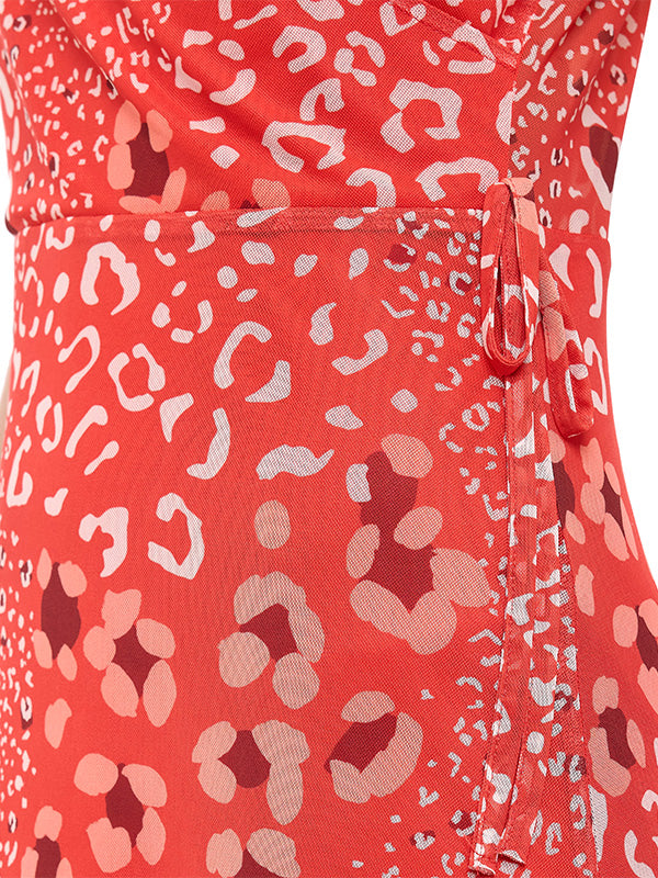 Vestido Mesh Animal Print