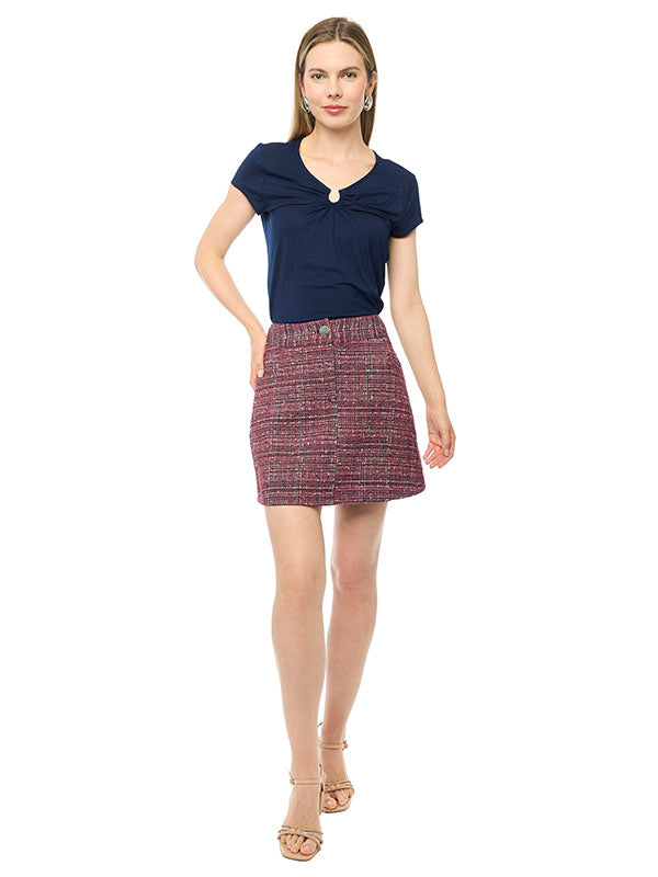 Falda Mini con Bolsillos Funcionales