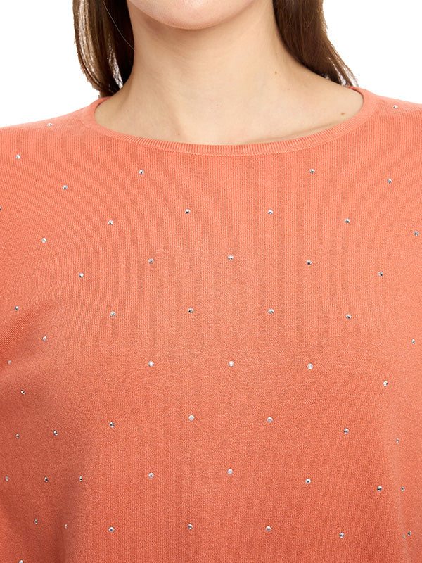 Suéter Jersey Liso con Transfer