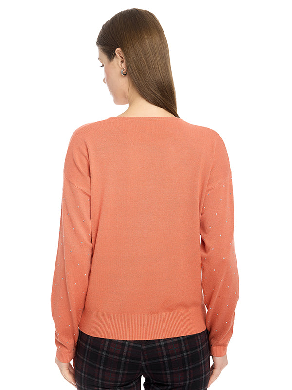 Suéter Jersey Liso con Transfer