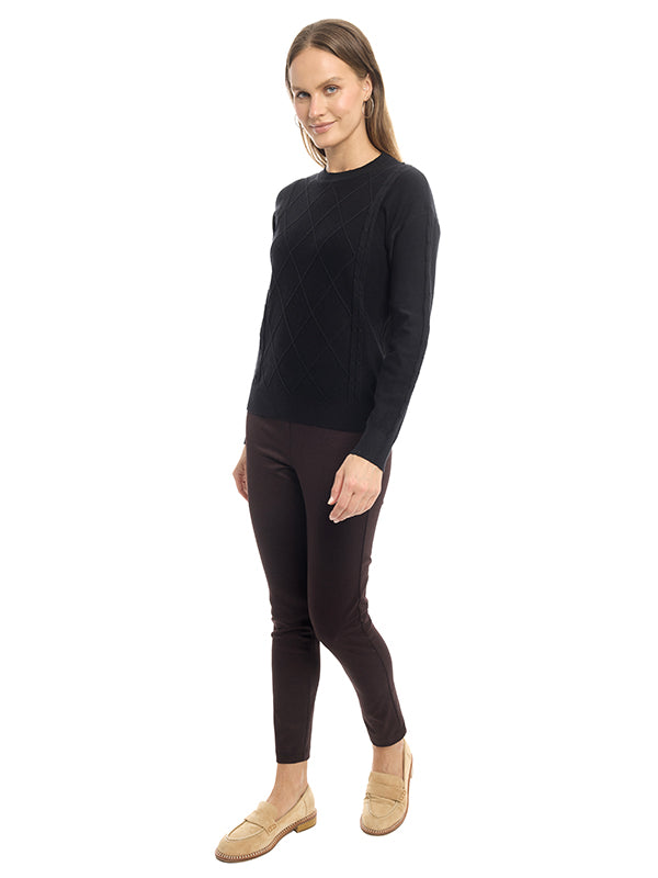 Suéter de Jersey con Cuello Redondo