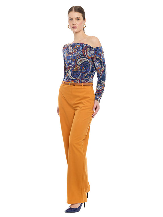 Jumpsuit en Contraste con Cinturón Definido