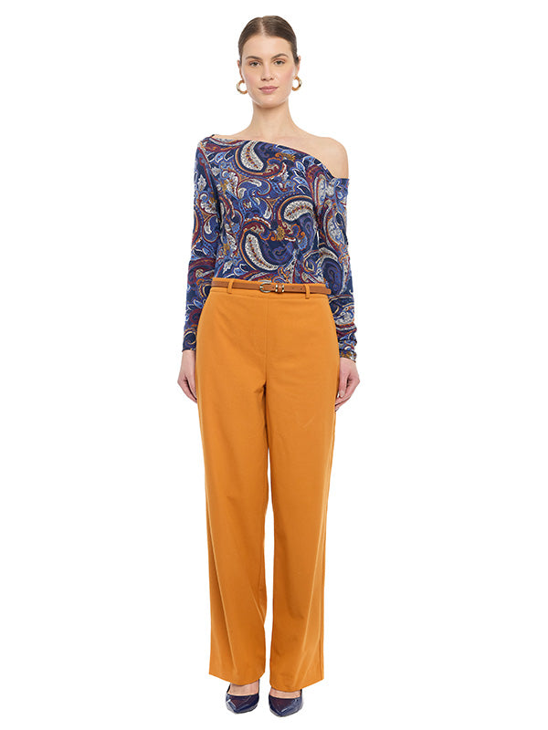 Jumpsuit en Contraste con Cinturón Definido