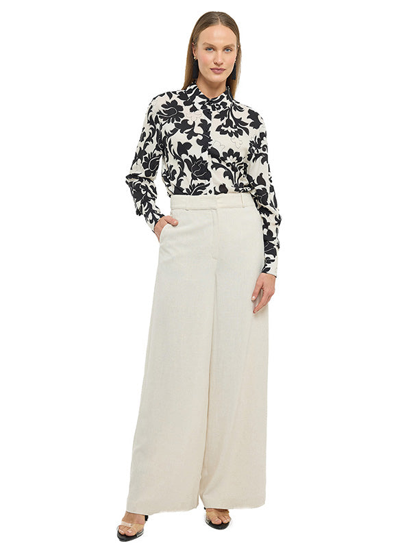 Pantalón de pierna amplia con bolsas