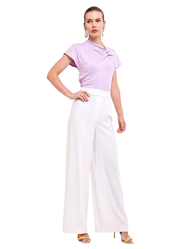 Pantalón Amplio con Alforzas