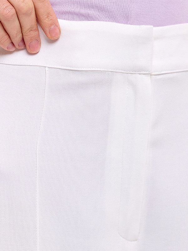 Pantalón Amplio con Alforzas