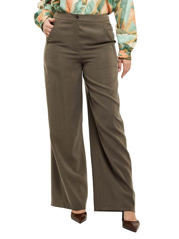 Pantalón con Costuras Laterales Decorativas