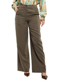 Pantalón con Costuras Laterales Decorativas