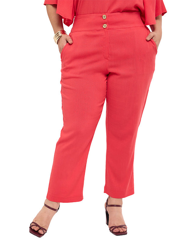 Pantalón con Bolsas Diagonales de Diseño Contemporáneo