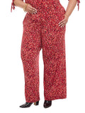 Pantalón estampado amplio