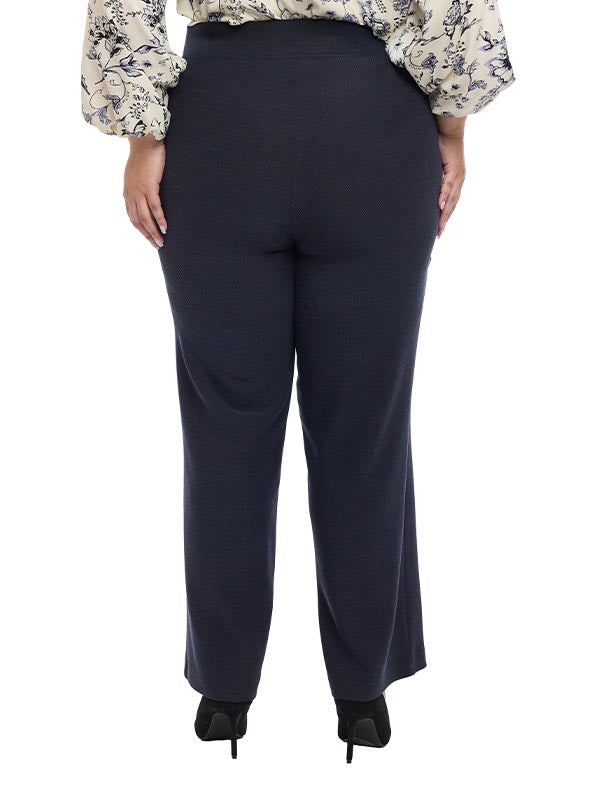 Pantalón de Pierna Ancha para Dama con Elástico en Pretina