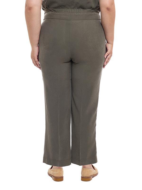 Pantalón para Dama con Elástico Trasero y Botones