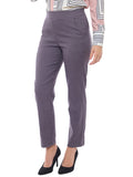 Pantalón de Bengalina Rayado de Cintura Alta con Pinzas
