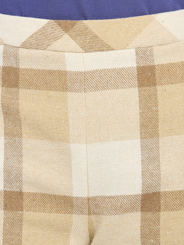 Pantalón Tafetán Preteñido a Cuadros