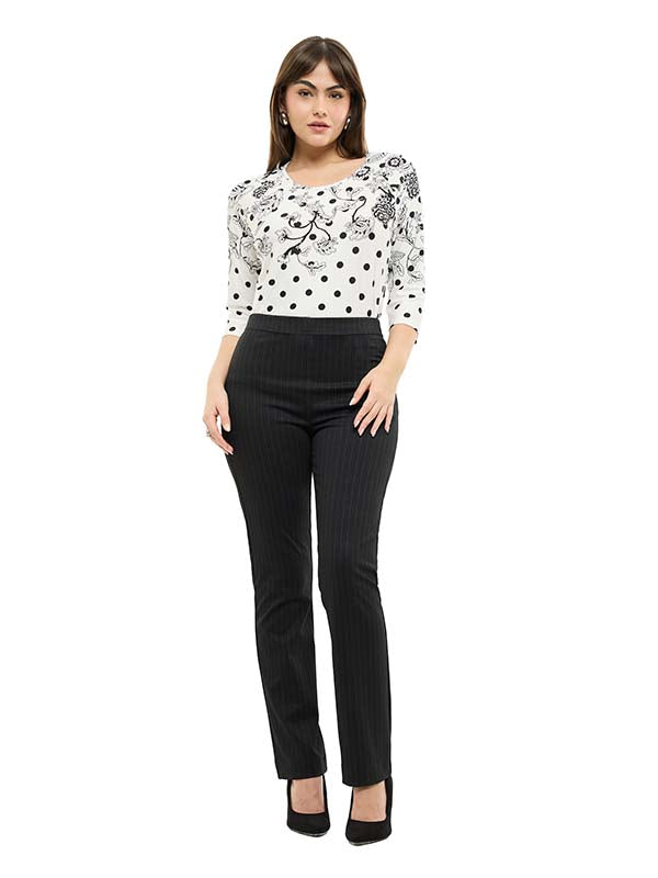 Pantalón Legging Super Ponti con Estampado de Rayas
