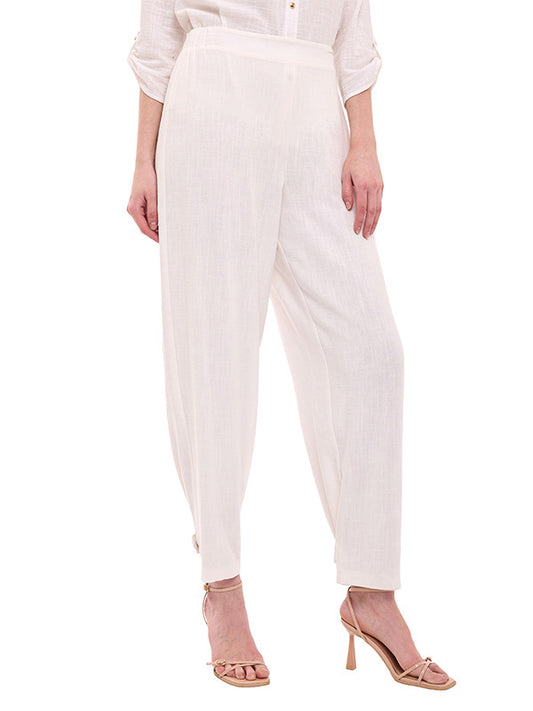 Pantalón de Lino Liso