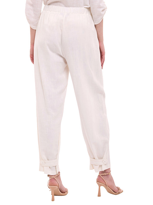 Pantalón de Lino Liso