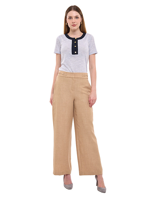 Pantalón de Tafetán Liso