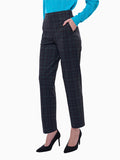 Pantalón de Super Ponti con Estampado Escocés y Corte Recto