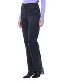 Pantalón de Super Ponti para Dama con Pinzas Cintura Alta Pierna Recta