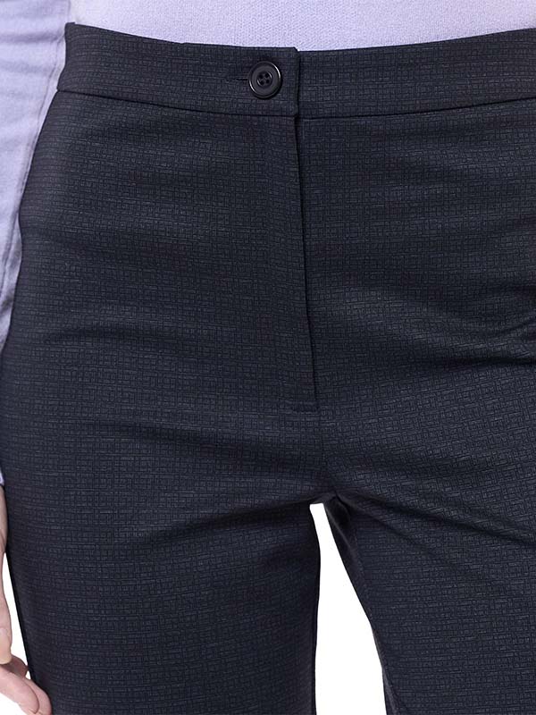 Pantalón de Super Ponti para Dama con Pinzas Cintura Alta Pierna Recta