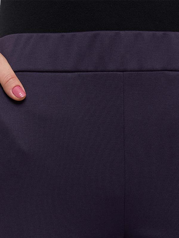 Pantalón de Super Ponti para Dama Liso con Pinzas Cintura Alta