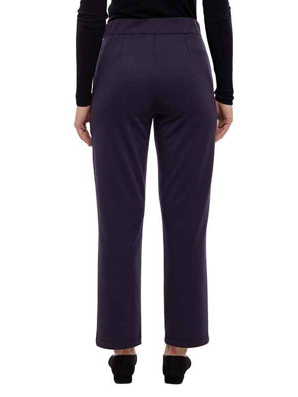 Pantalón de Super Ponti para Dama Liso con Pinzas Cintura Alta