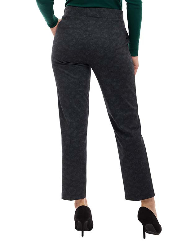 Pantalón de Super Ponti Estampado Paisley de Tiro Alto