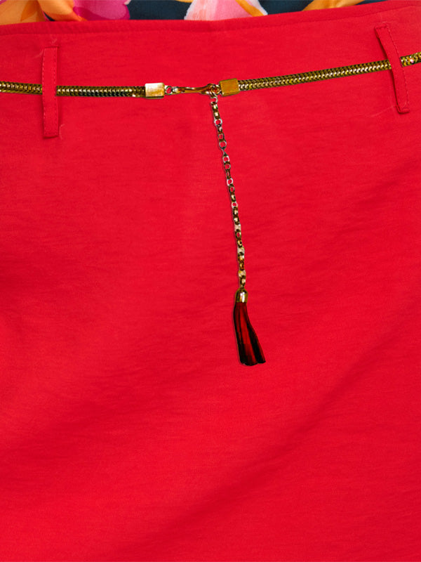 Falda Short con Cinturón