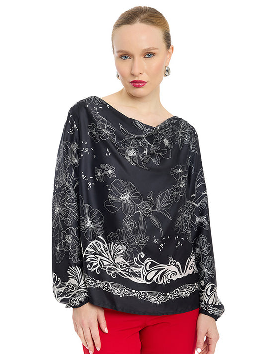 Blusa Escote Hamaca En V