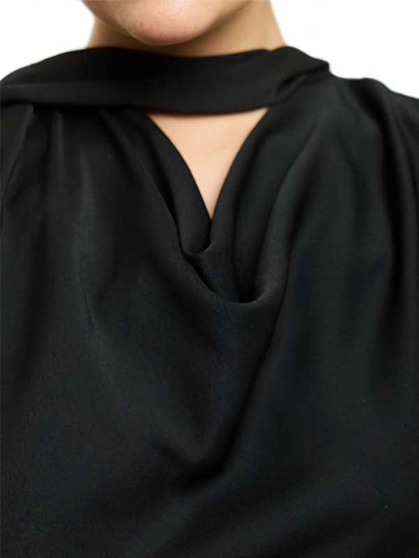 Blusa Sin Mangas con Escote Hamaca y Cinta Ajustable