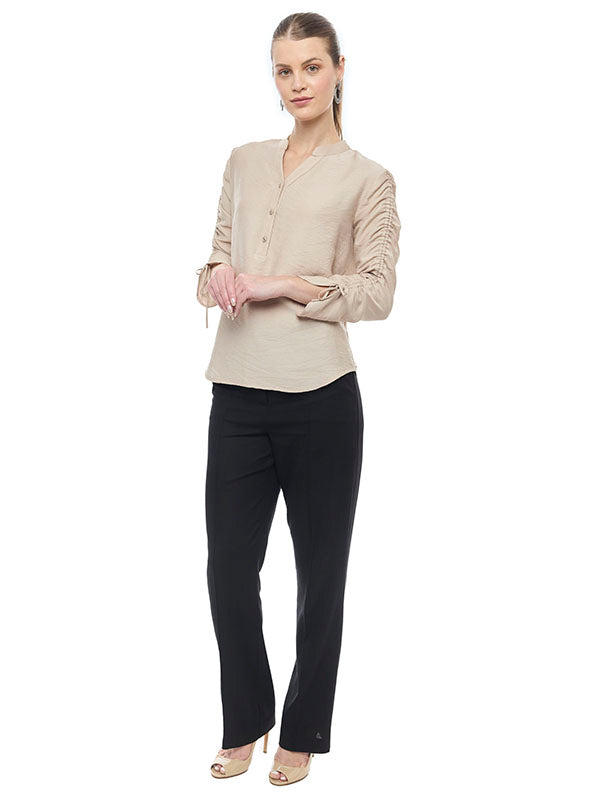 Blusa con Cuello Mao