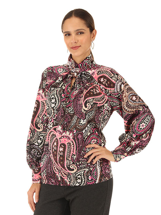 Blusa de estampados paisleys